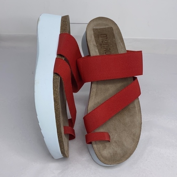 Munro Sz 8.5M Aries II Platform Red Sandals - Picture 3 of 6